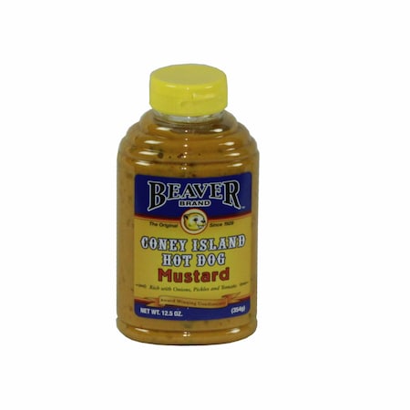 Beaver Beaver Coney Island Mustard 12.5 oz. Bottle, PK6 228